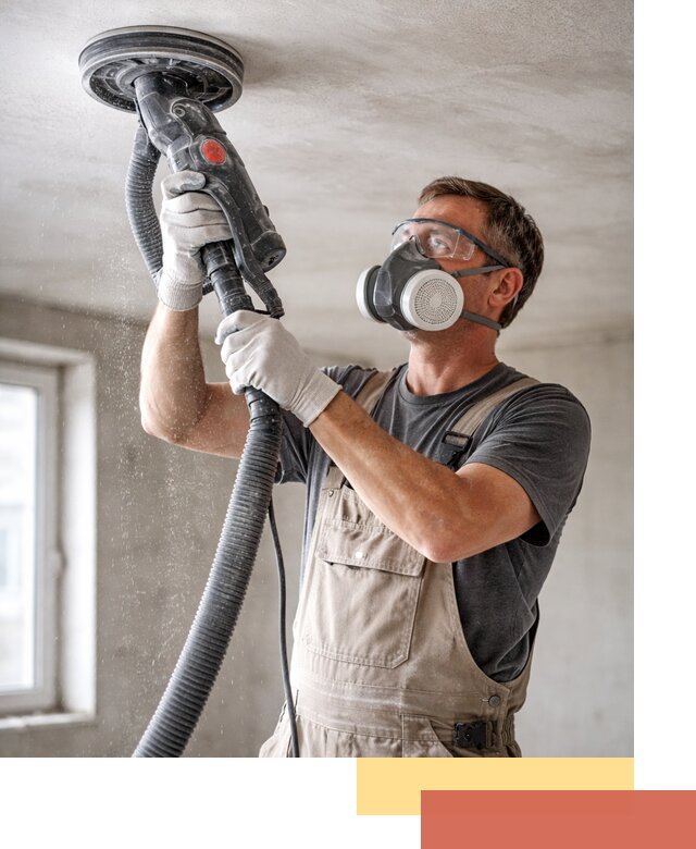 Шлифовка потолка в Братске — качественная подготовка под отделку