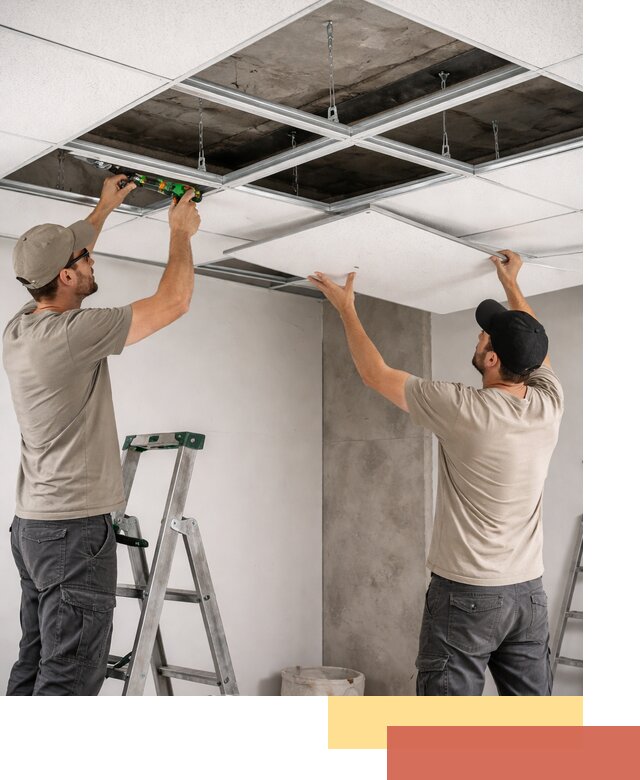 Монтаж потолка Армстронг под ключ в Братске