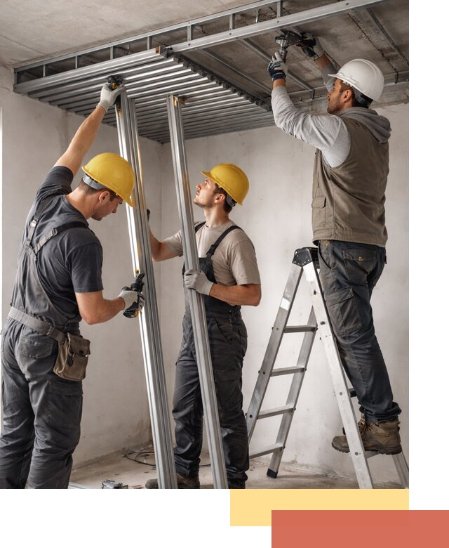 Монтаж реечного потолка под ключ в Братске