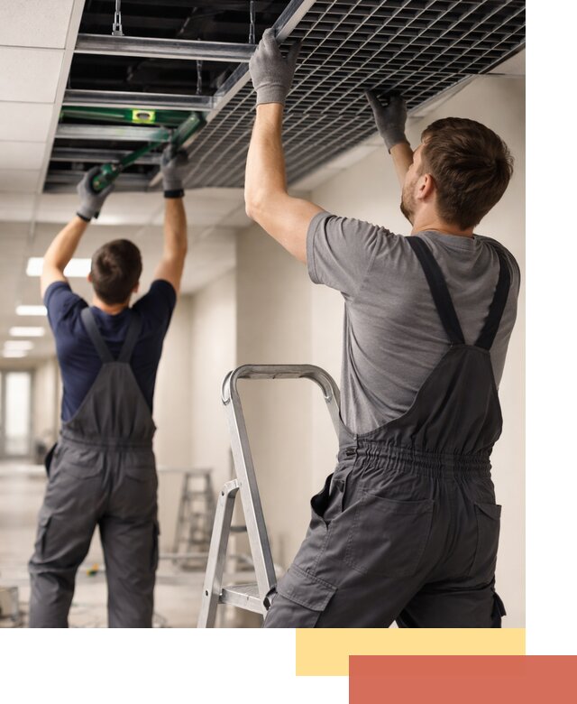 Монтаж потолка Грильято в Братске: установка под ключ качественно