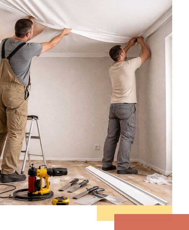 Монтаж ПВХ натяжного потолка в Братске качественно и быстро