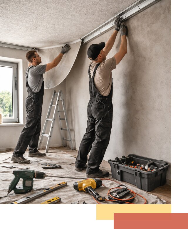 Монтаж фактурного натяжного потолка в Братске качественно и быстро