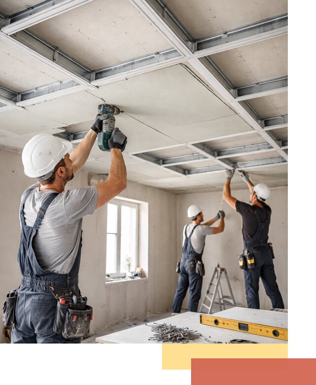 Кессонный потолок из гипсокартона под ключ в Братске