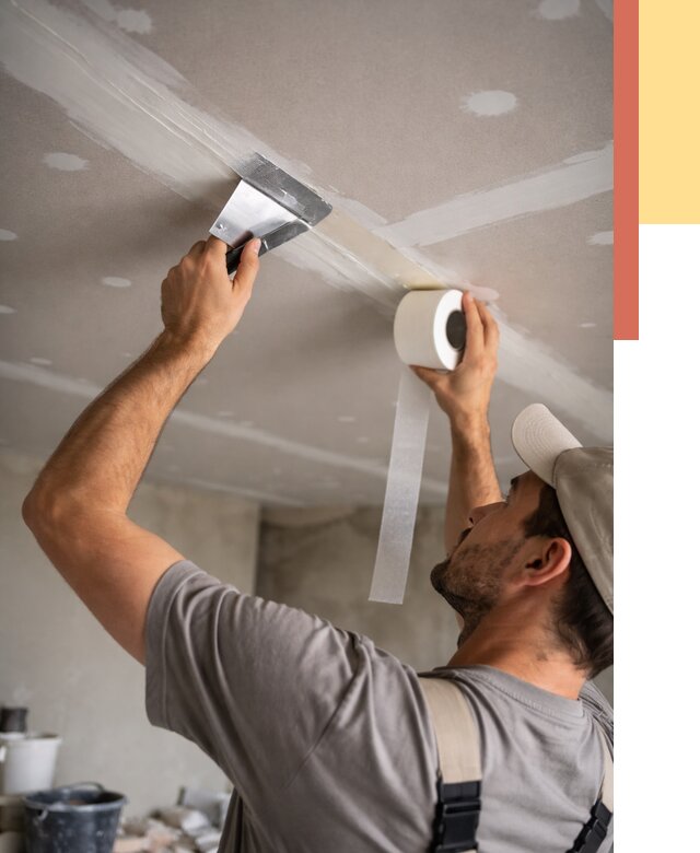 Обработка швов потолка ГКЛ в Братске от 7653 руб. под ключ | ОТДЕЛОЧНИК-Брт