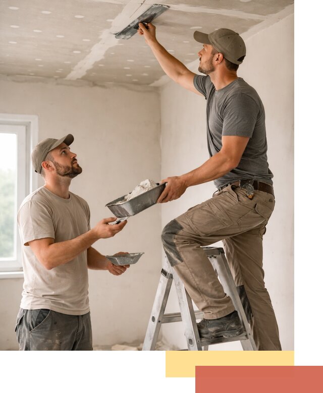 Шпаклевка потолка из гипсокартона в Братске качественно и быстро