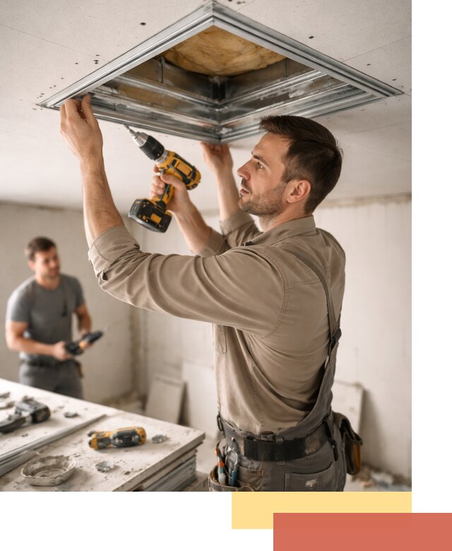 Монтаж люка в потолок из ГКЛ в Братске