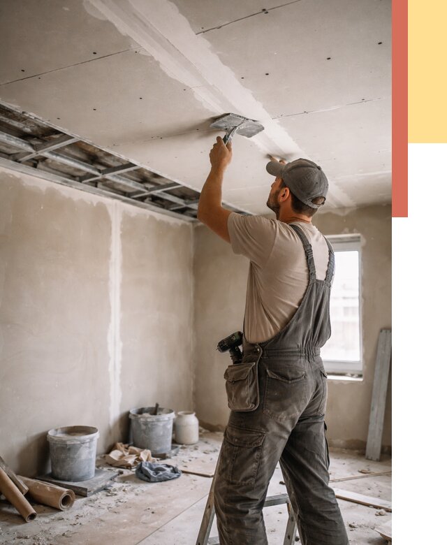 Ремонт потолка из гипсокартона в Братске от 663 руб./м² — быстро и недорого | ОТДЕЛОЧНИК-Брт