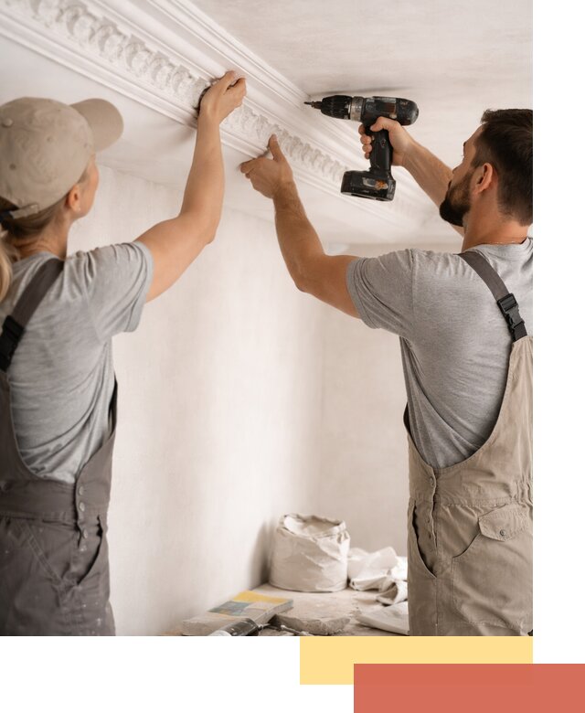 Профессиональный монтаж лепнины на потолок в Братске