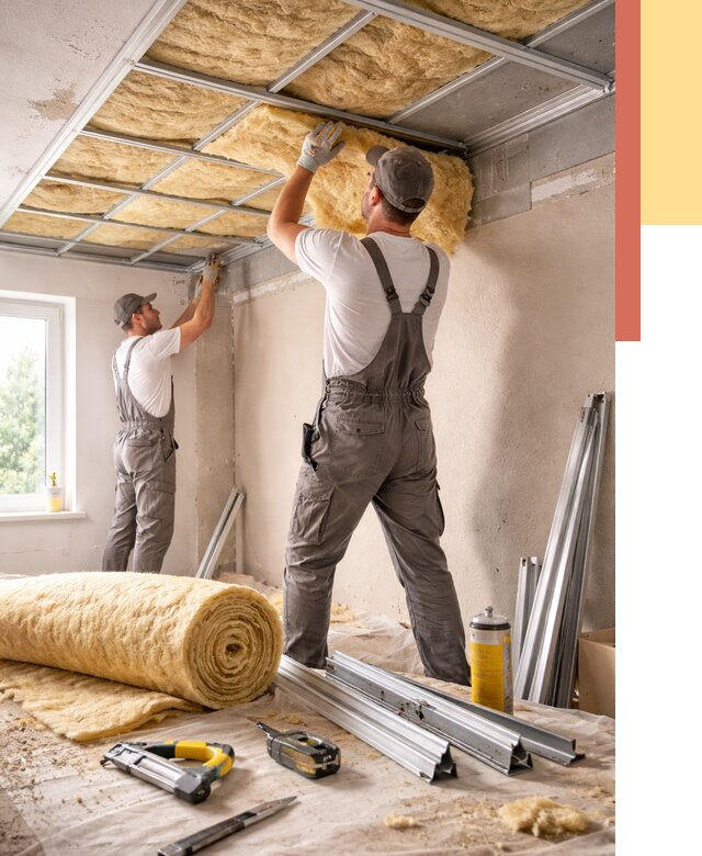 Утепление потолка в Братске от 7347 руб/м2 — недорого, быстро, под ключ | ОТДЕЛОЧНИК-Брт