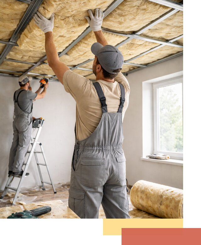 Утепление потолка под ключ в Братске качественно и быстро