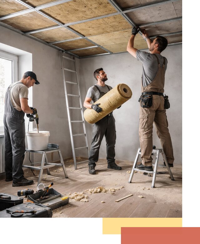 Шумоизоляция потолка в Братске: профессиональный монтаж и отделка